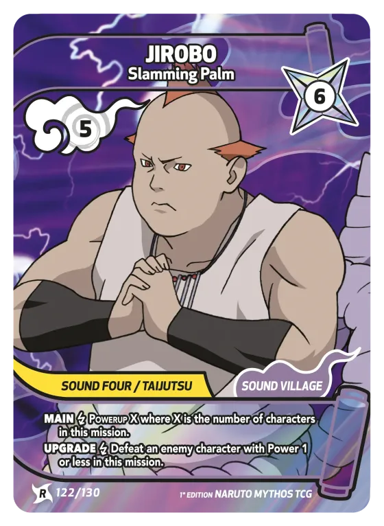 Jirobo — Slamming Palm — Naruto Mythos card KS-122