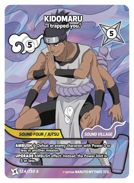 Kidomaru — "I trapped you." — Naruto Mythos card KS-124-A