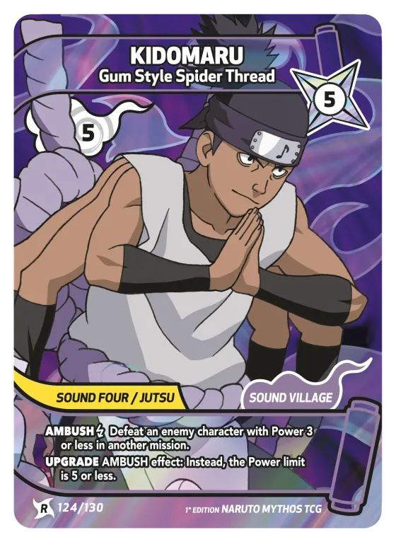 Kidomaru — Gum Style Spider Thread — Naruto Mythos card KS-124