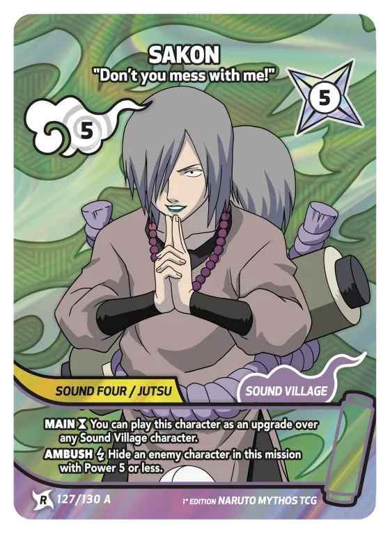 Sakon — "Don't you mess with me!" — Naruto Mythos card KS-127-A