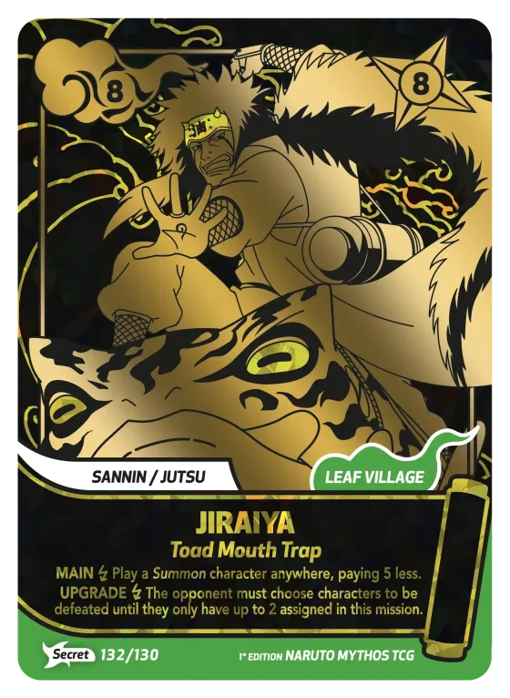 Jiraiya — Toad Mouth Trap — Naruto Mythos card KS-132