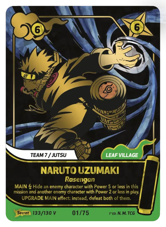 Naruto Uzumaki — Rasengan — Naruto Mythos card KS-133-SV