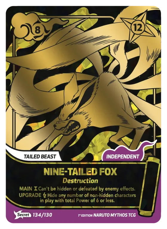 Nine-Tailed Fox — Destruction — Naruto Mythos card KS-134