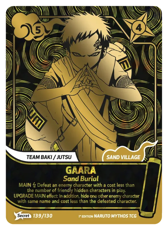 Gaara — Sand Burial — Naruto Mythos card KS-139