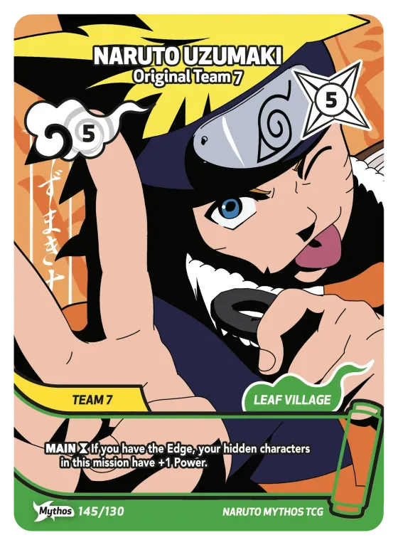 Naruto Uzumaki — Original Team 7 — Naruto Mythos card KS-145