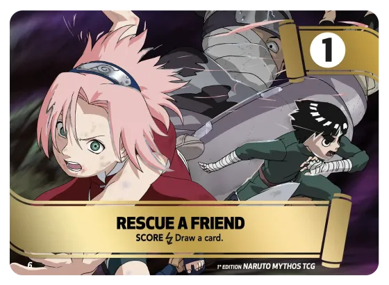 Rescue a Friend — Naruto Mythos card KS-M06