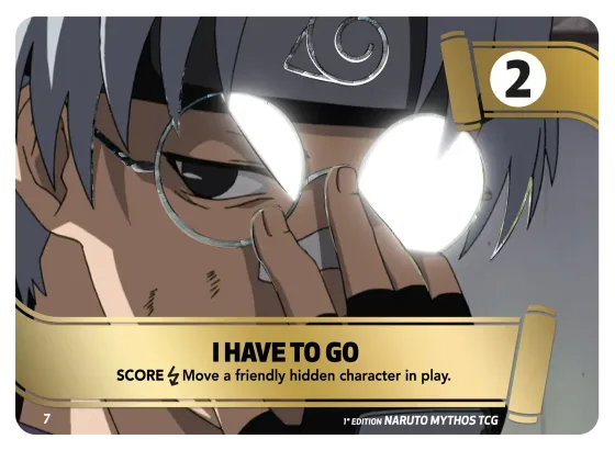 I Have to Go — Naruto Mythos card KS-M07