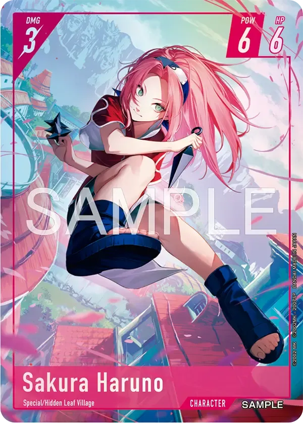 NARUTO CARD GAME card 9 shown on Bandai's official site